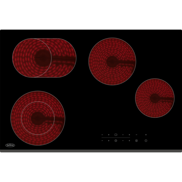 Belling 77cm 4 Zone Touch Control Ceramic Hob Black | BCH771TB