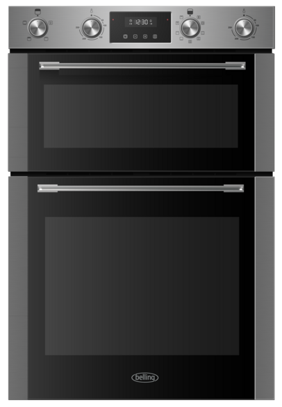 Belling Built-In Double Oven Fan Stainless Steel | BI904MFSTA