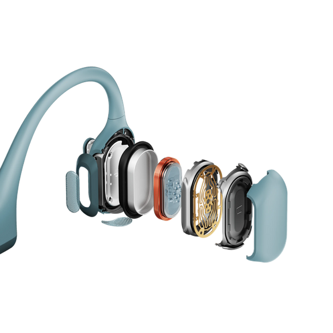 Shokz OpeMove Blue Bone Conduction Sports Headphones | 38-S661BL Shokz Headphones Foys Electrical Cootehill Electrical Foys Electrical Cootehill