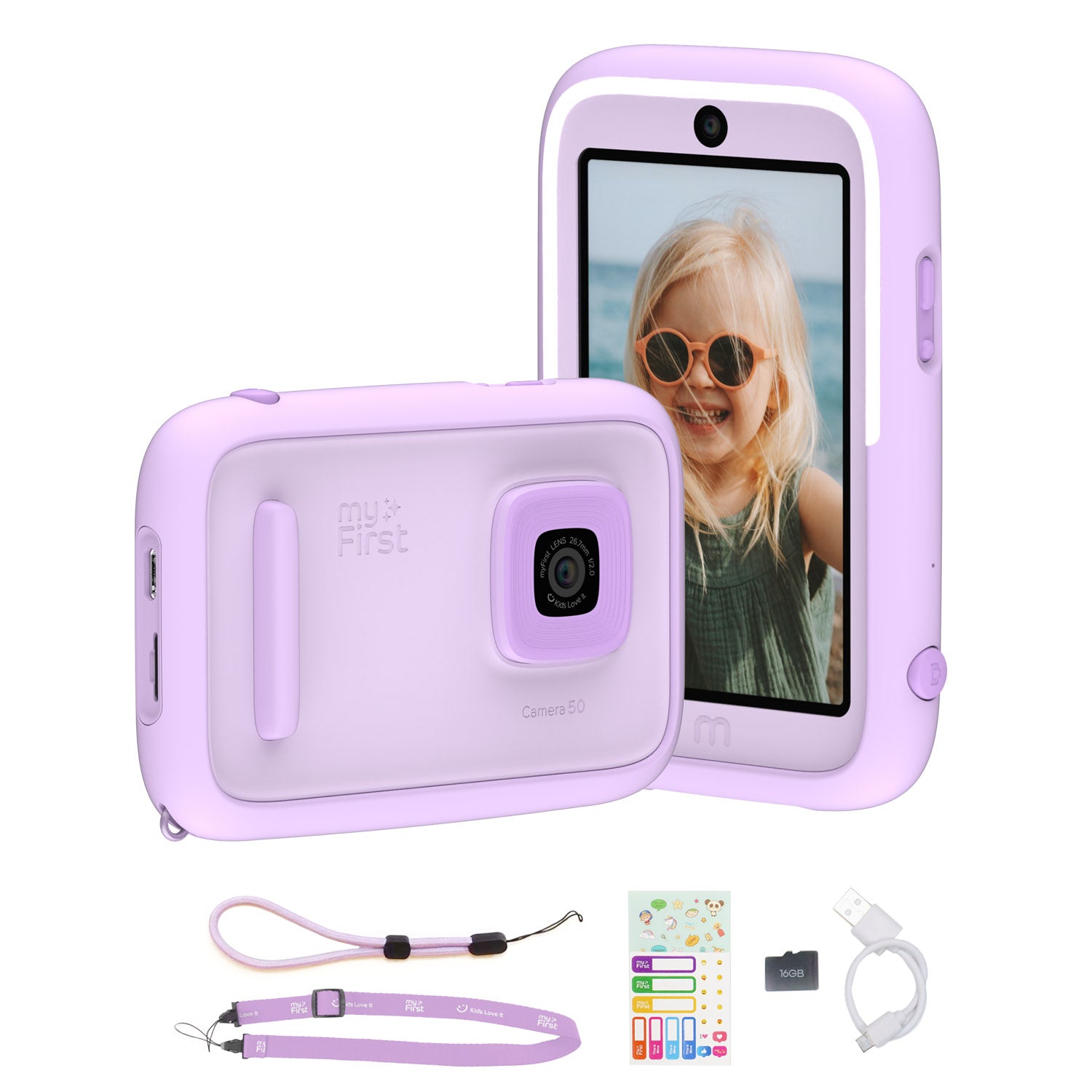 myFirst Camera 50 - 50MP Kids Camera with 4K Video & 3" Touchscreen - Purple | 256-FC4001SA-PE01 Camera