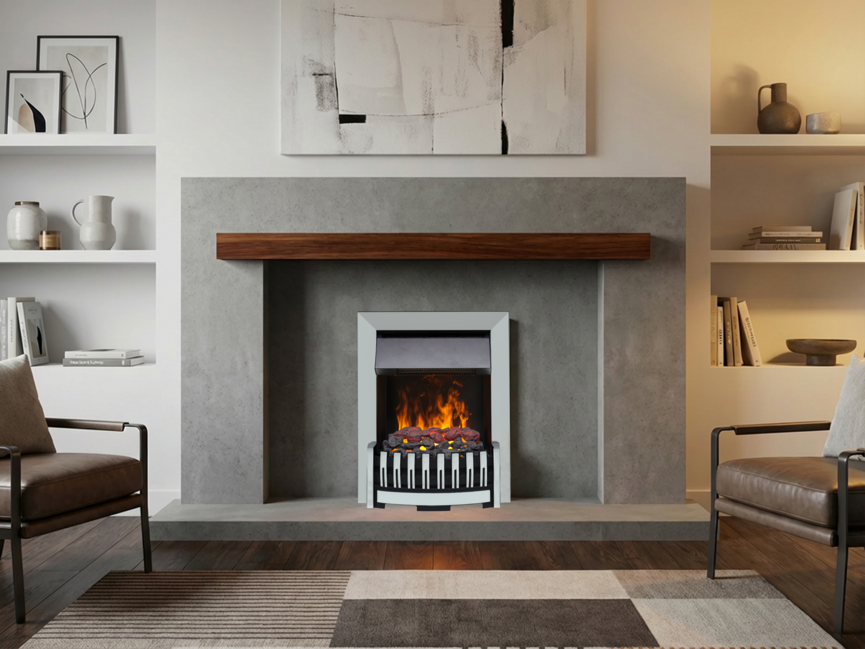 Dimplex Elsberry Electric Fire, Chrome ELS20CH-LED-UK