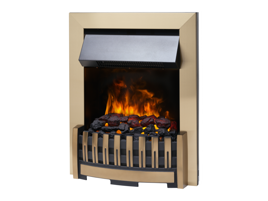 Dimplex Elsberry Electric Fire, Antique Brass ELS20AB-LED-UK