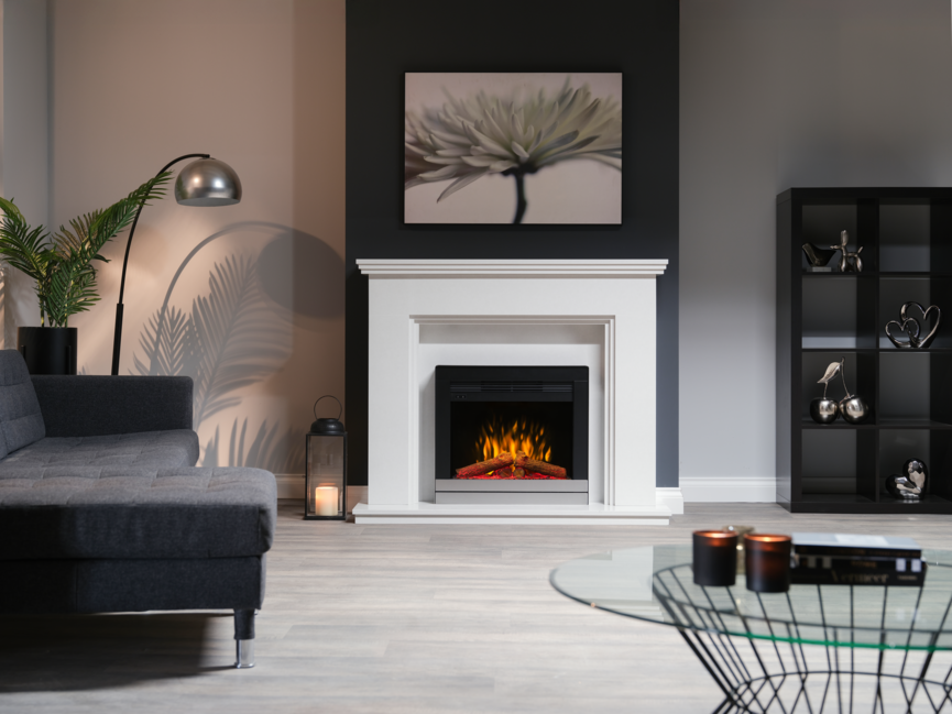 Dimplex Scala 22 Inch 2kW Optiflame Inset Electric Fire Brushed Chrome | SCA22CH