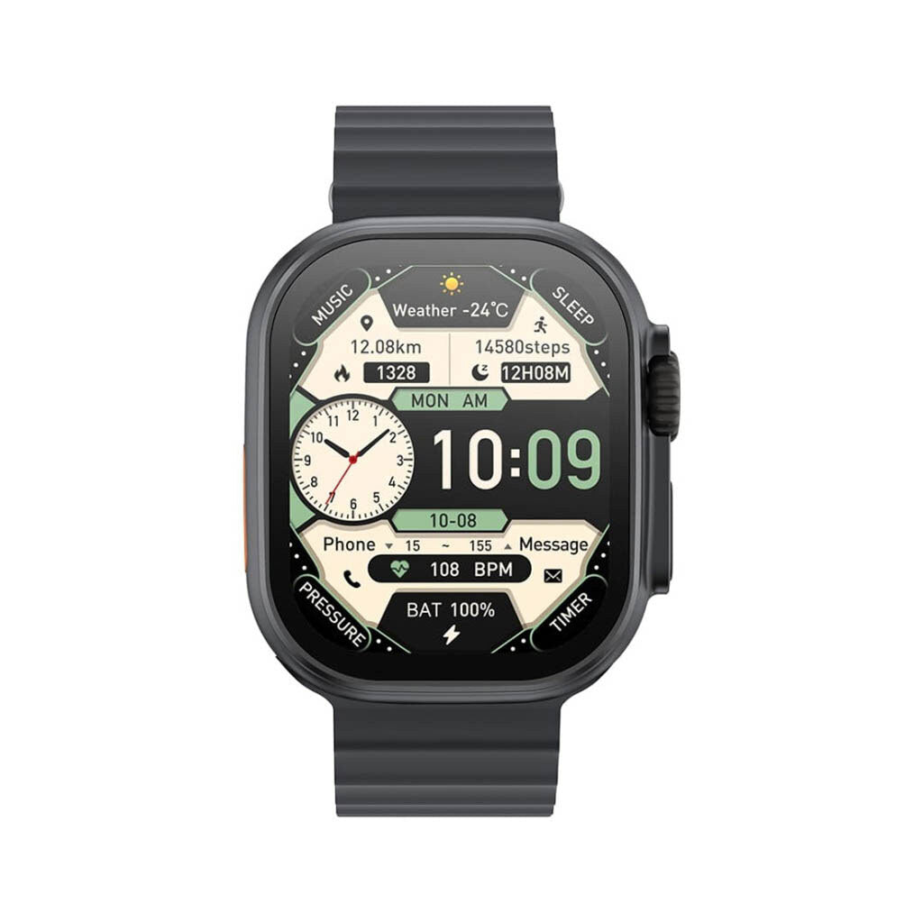 XO Blk M11 Ultra Wireless Charging Smart Sports Watch | EXSXO-M11ULTRAB