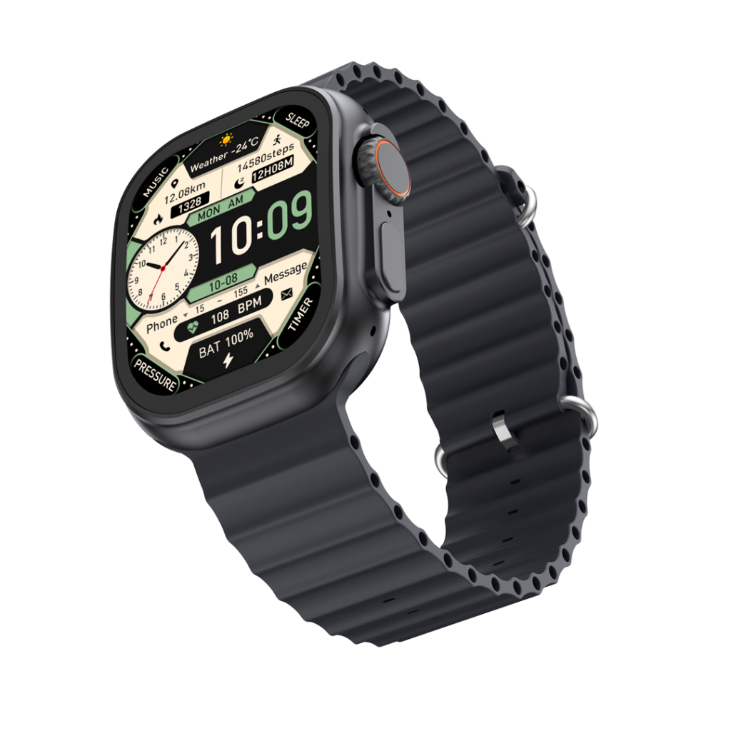 XO Blk M11 Ultra Wireless Charging Smart Sports Watch | EXSXO-M11ULTRAB
