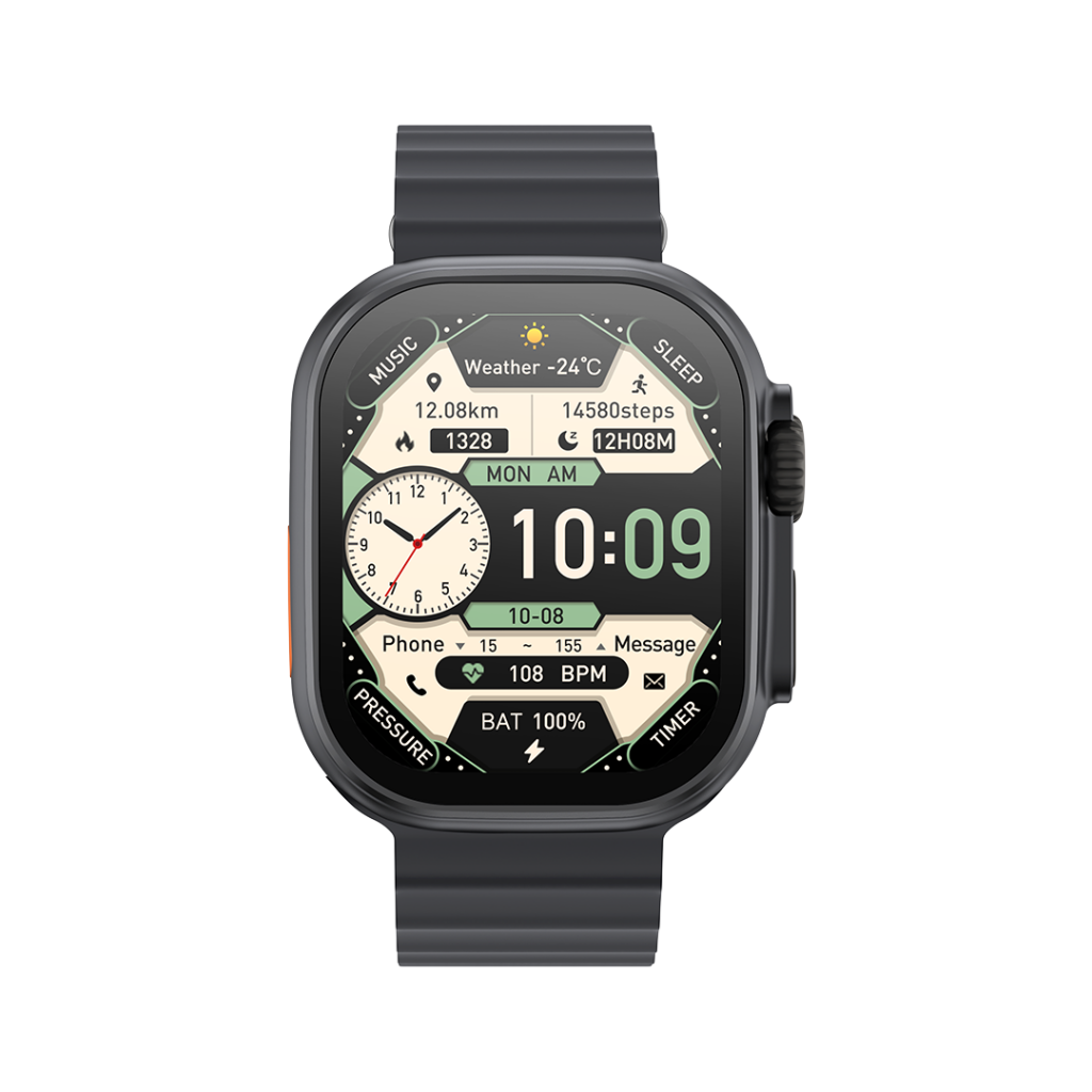 XO Blk M11 Ultra Wireless Charging Smart Sports Watch | EXSXO-M11ULTRAB Smart Watch