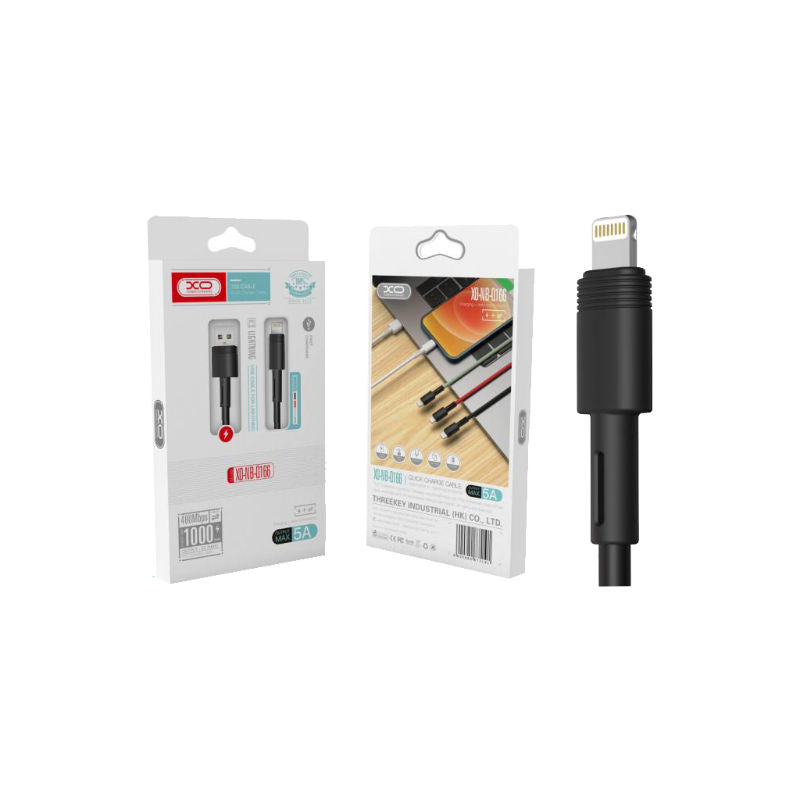 XO Black Nb-Q166 5A Fast Charge 1M Lightning Cable