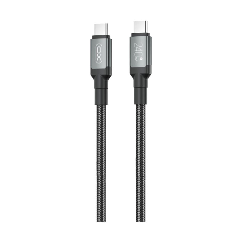 XO Black 240W Type-C To Type-C 1M Hi-Powered Data Cable