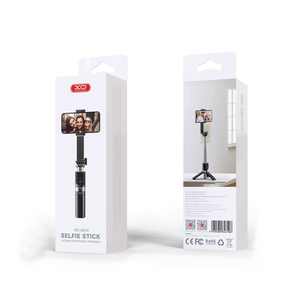 XO Black SS10 Mini Tripod Bluetooth Function Selfie Stick 80cm