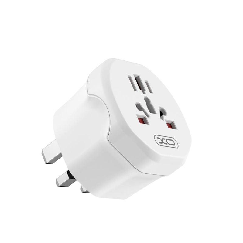 XO White Wl23 (Uk) Visitor To IRL / UK Travel Adaptor UK Adaptor