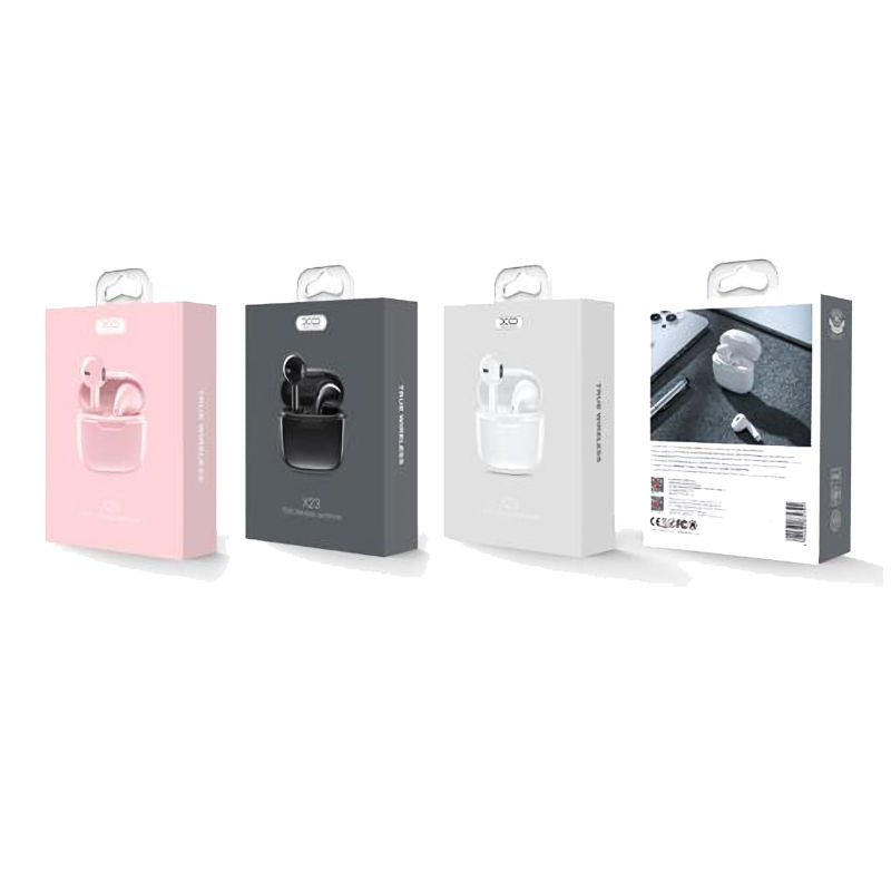 XO Pink X23 Earphones With Charge Case | EXSXO-X23P