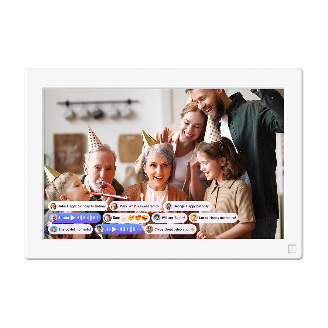 myFirst Frame Live 10 - 10.1" WiFi Digital Photo Frame with IPS Touchscreen - White | 256-FF1001SA-WE01 Digital Frame