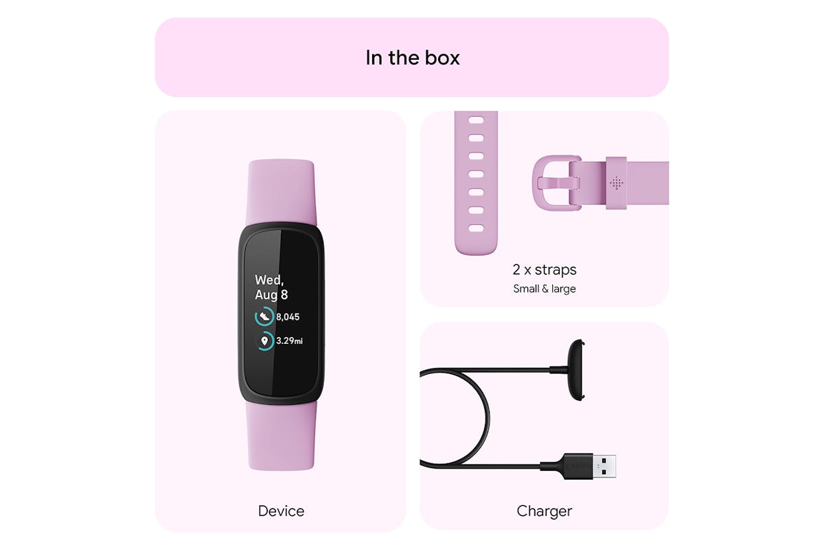 Fitbit Inspire 3 Black/Lilac Bliss | FB424BKLV