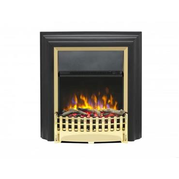Dimplex Kingsley Deluxe 2kW Optiflame Electric Fire Brass | KNG20X-BR