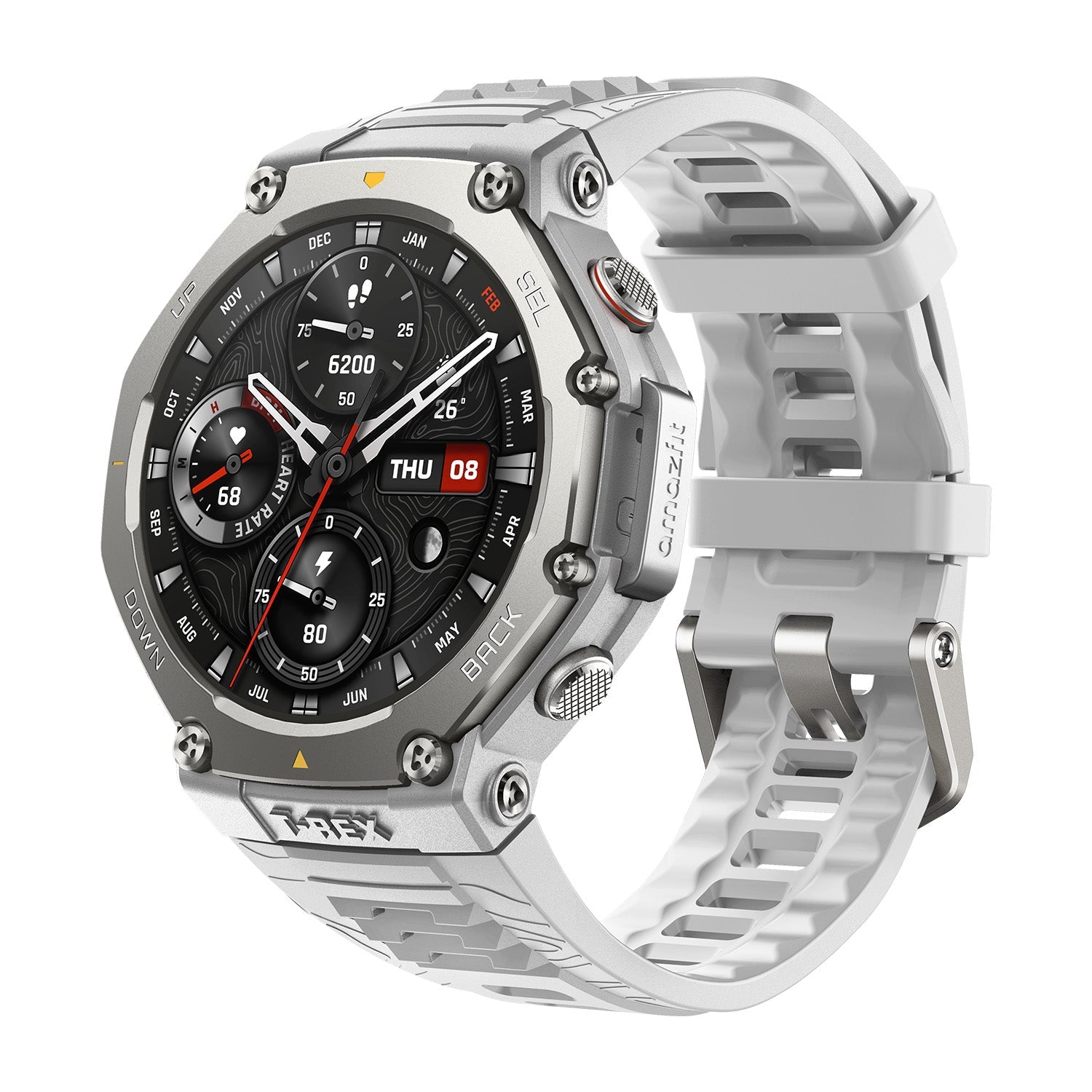 Amazfit T-Rex 3 Rugged GPS Smartwatch Haze Gray | T-Rex 3 Smart Watch