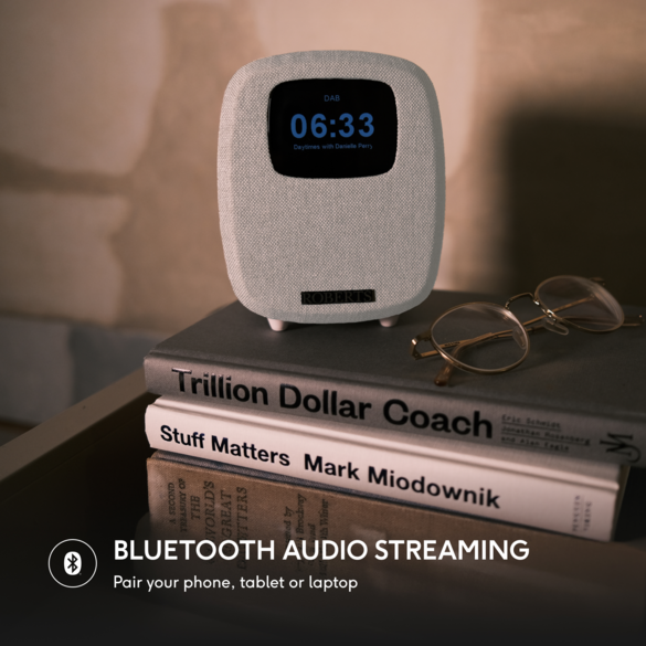 Roberts Ortus 5 DAB+/FM Bluetooth Alarm Clock Radio in White
