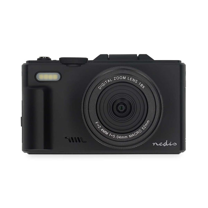 Nedis 16MP 5K Digital Camera with Flip Screen Black | HM41PC2570