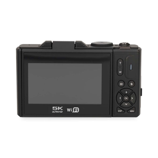 Nedis 16MP 5K Digital Camera with Flip Screen Black | HM41PC2570
