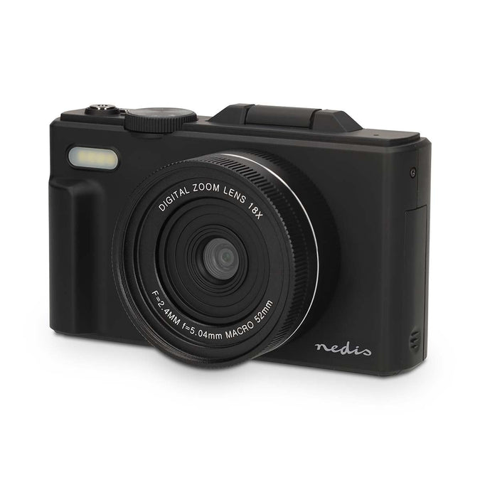 Nedis 16MP 5K Digital Camera with Flip Screen Black | HM41PC2570