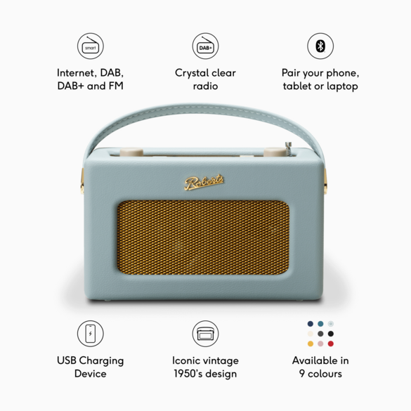 Roberts Revival iStream 3L DAB+/FM/Internet Smart Radio in Duck Egg