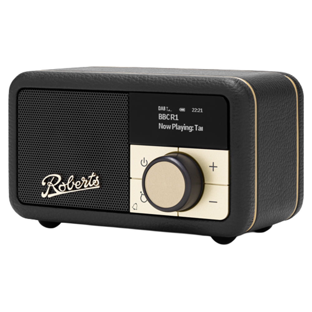 Roberts Revival Petite 2 FM/DAB Bluetooth Radio, Black REV-PETITE2BK