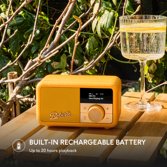 Roberts Revival Petite 2 DAB+ FM Bluetooth Radio Pop Orange | REV-PETITE2PO