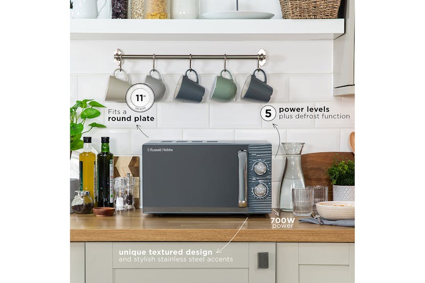 Russell Hobbs Inspire 17L 700W Manual Microwave Grey | RHM1731G/RH