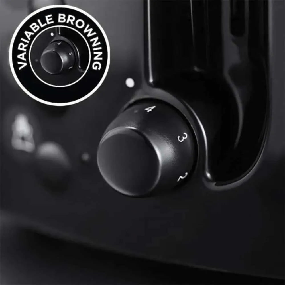 Russell Hobbs Textures Plus 2 Slice Toaster Black | 22601