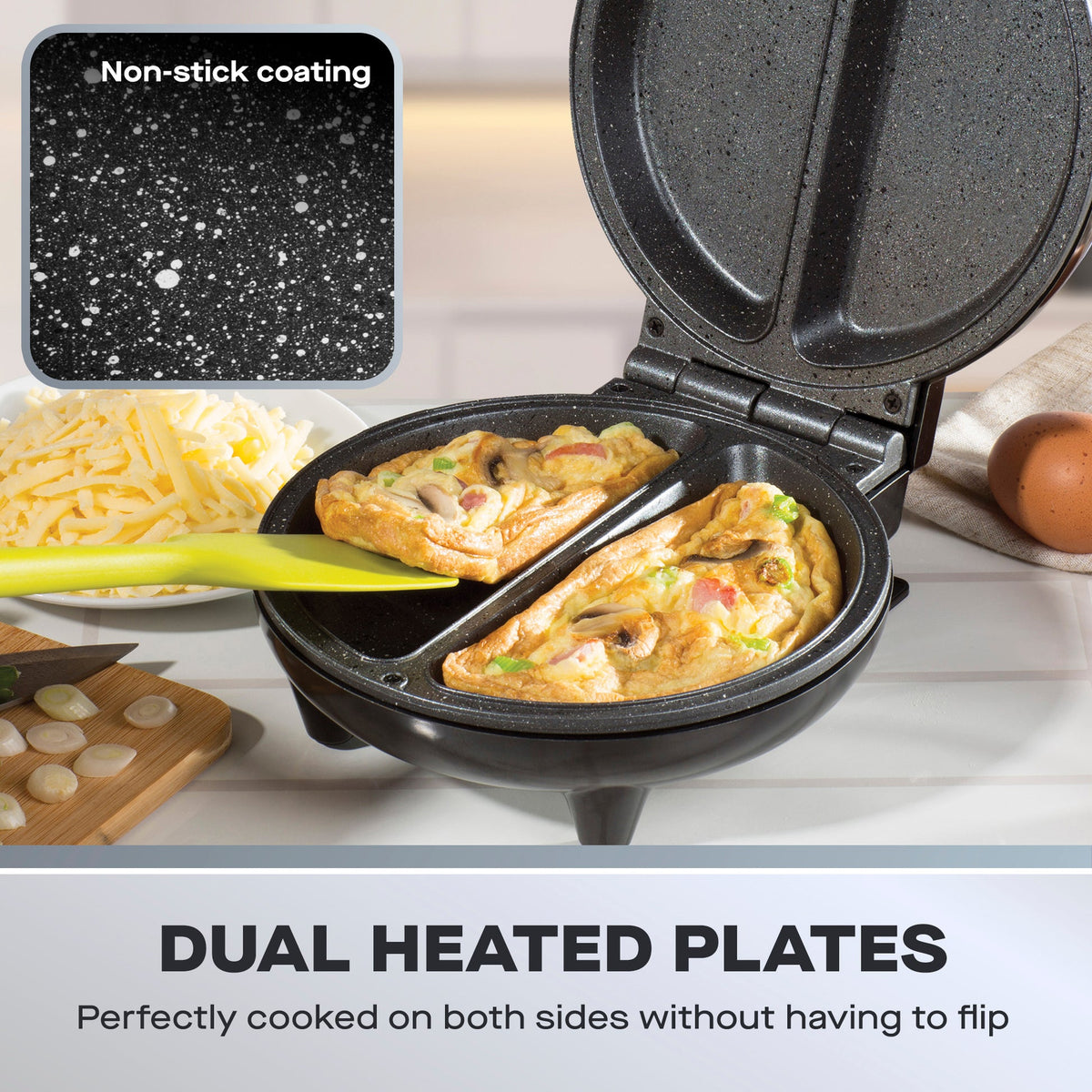 Daewoo Deep Fill Omelette Maker Stainless Steel | 869231