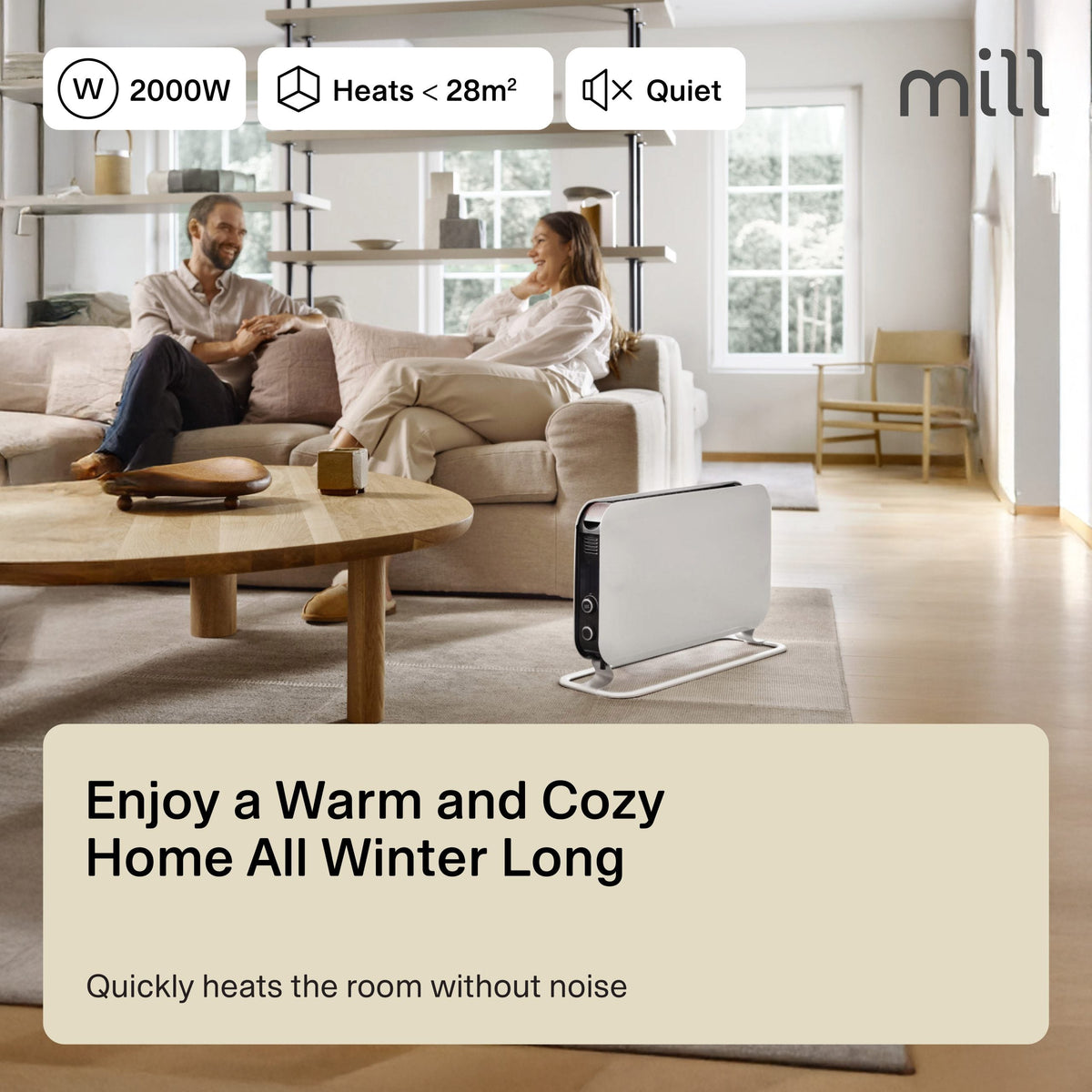Mill Instant MEC Portable Heater 2000W White product image