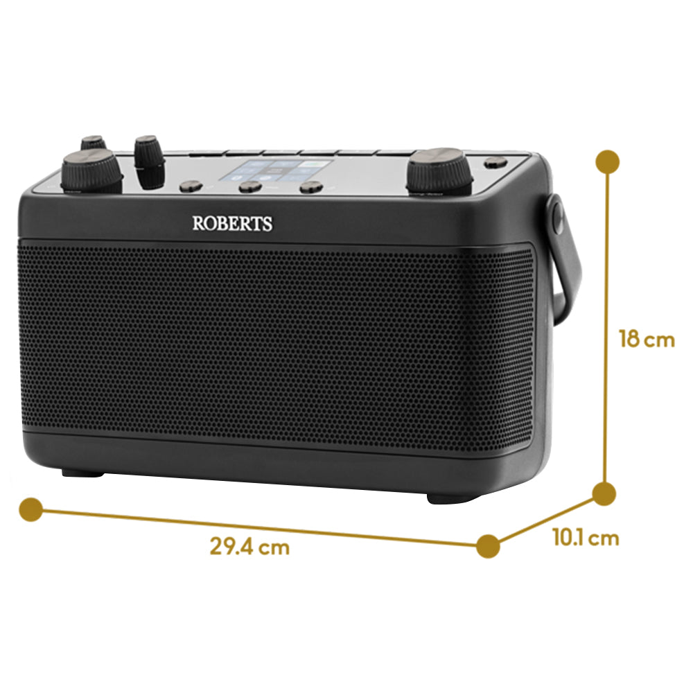 Roberts Stream 219 DAB/FM Internet Radio with Bluetooth, Black STREAM219BK