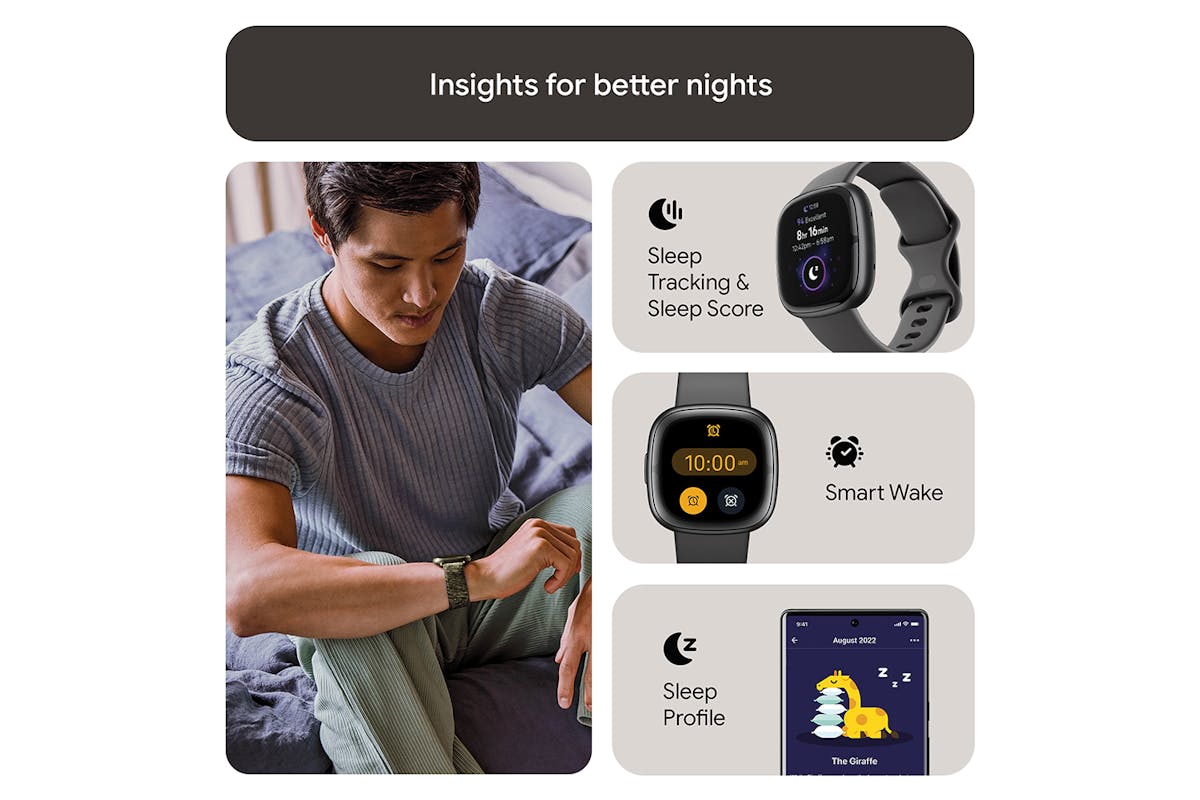Fitbit Sense 2 Shadow Grey/Graphite | FB521BKGB