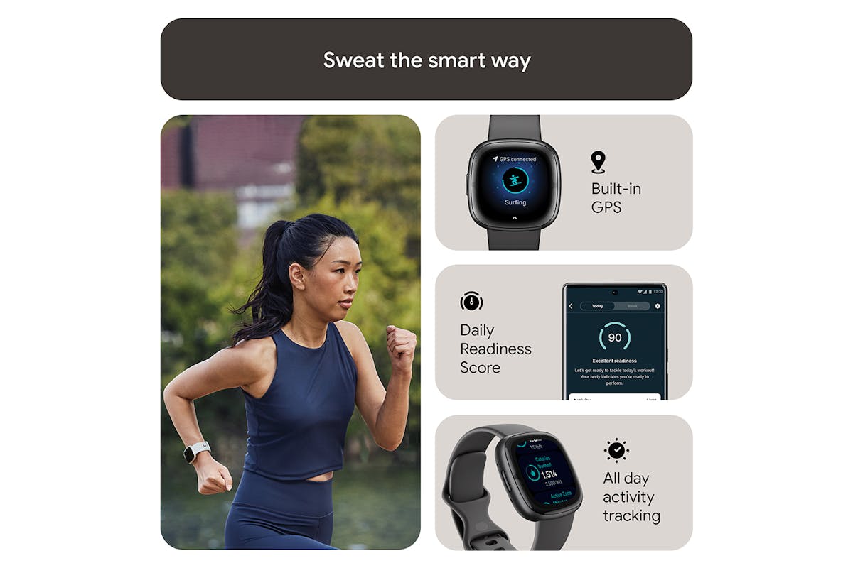 Fitbit Sense 2 Shadow Grey/Graphite | FB521BKGB
