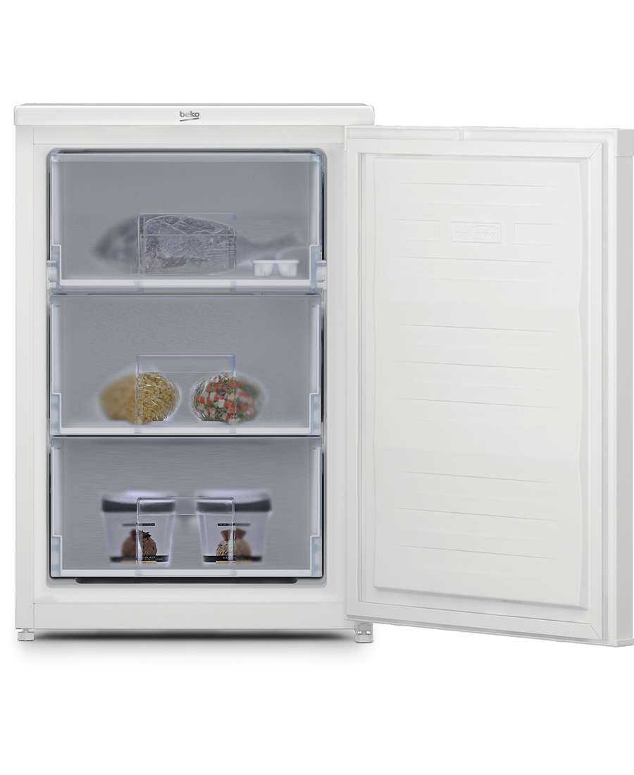 Beko Undercounter Freezer with Freezer Guard | 84cm (H) | White UFS4584W Foys Electrical Cootehill Letterkenny