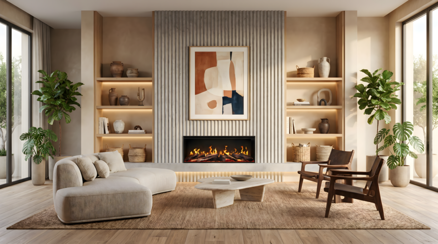 Dimplex Visage 50 Opti-V Linear Electric Fire Black | VIS50UK