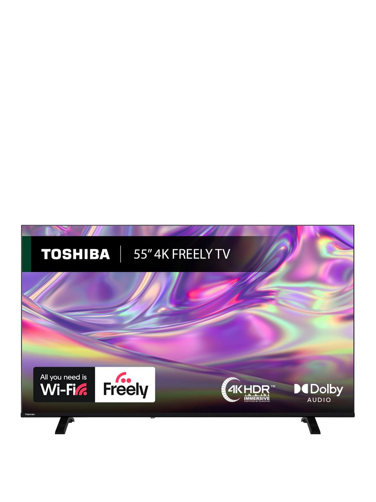 Toshiba 55 Inch 4K VIDAA Smart TV, Black 55UV1563DB