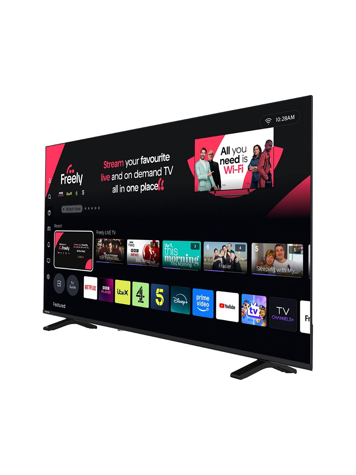 Toshiba 55 Inch 4K VIDAA Smart TV, Black 55UV1563DB