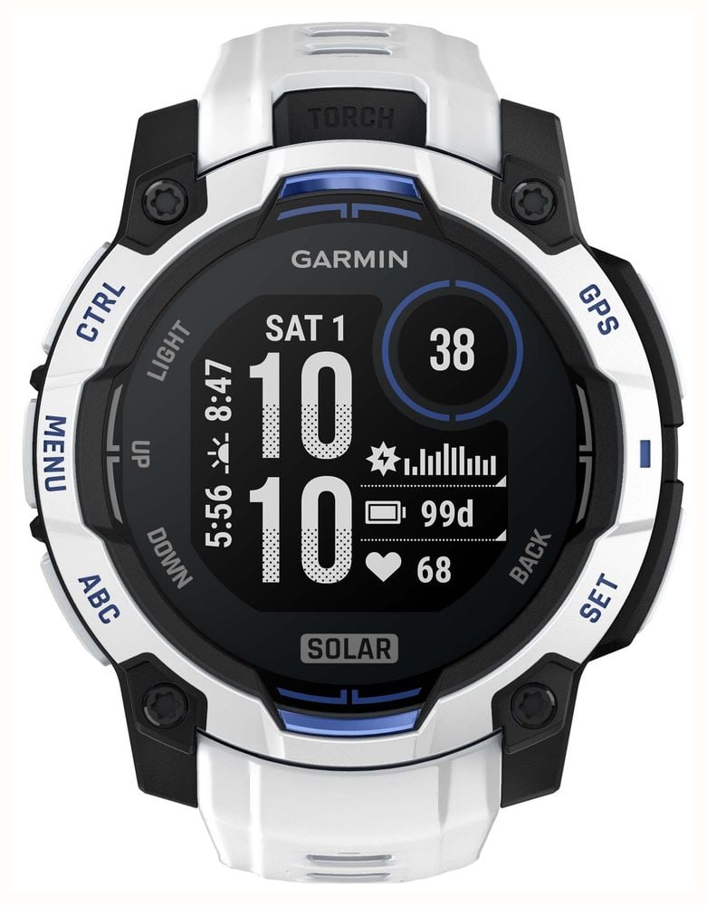 Garmin Instinct 3 45 mm, Solar, Whitestone | 010-02934-03