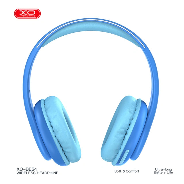 XO BE54BLU Kids Wireless Bluetooth Headphones – Blue 