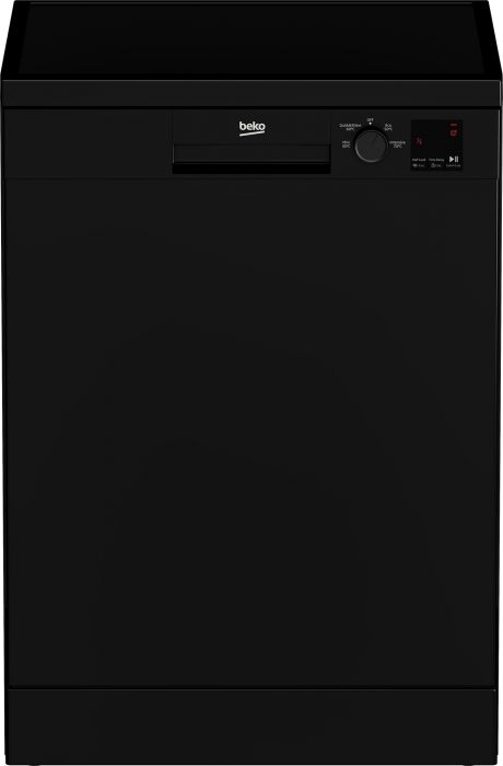 Beko 60cm Freestanding Black Dishwasher | DVN04320B Dishwasher