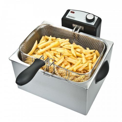 Bourgini Classic Triple Basket Deep Fat Fryer 5L Stainless Steel | 209498