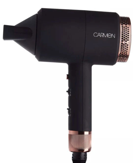 Carmen Noir II 1800W Hair Dryer Black & Copper | C81103COP