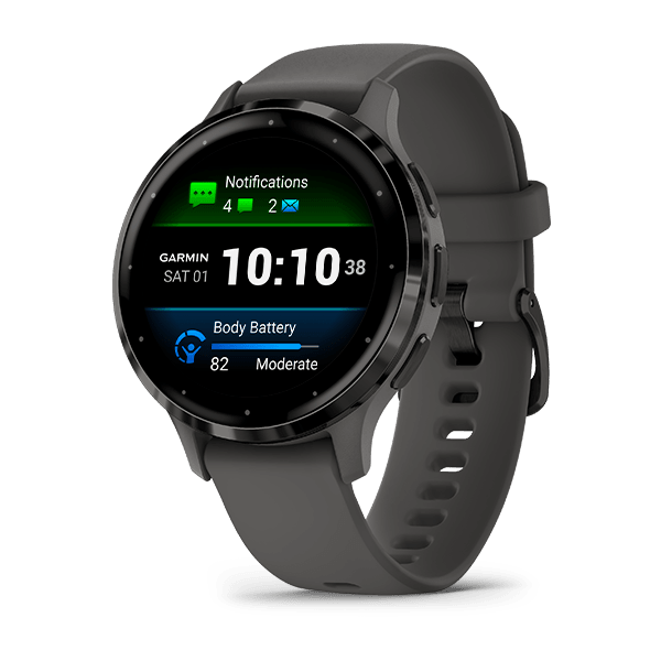 Garmin Venu 3s Smartwatch - Slate - 010-02785-00