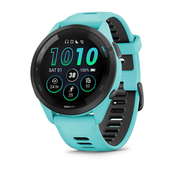 Garmin Forerunner 265 Music, Aqua - 010-02810-12