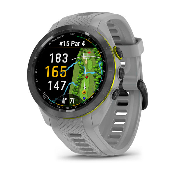 Garmin Approach S70, 42mm, Black Bezel Grey Band - 010-02746-11
