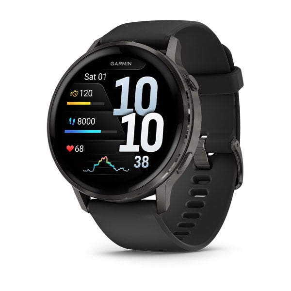 Garmin Venu 4 (45mm), Black with Slate - 010-03014-00