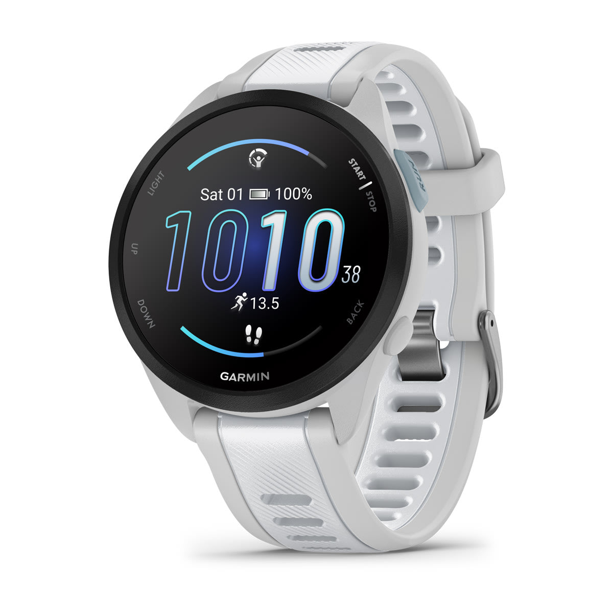 Garmin Forerunner 165 Music, Mist Grey & Whitestone | 49-GAR-010-02863-31 Smart Watch