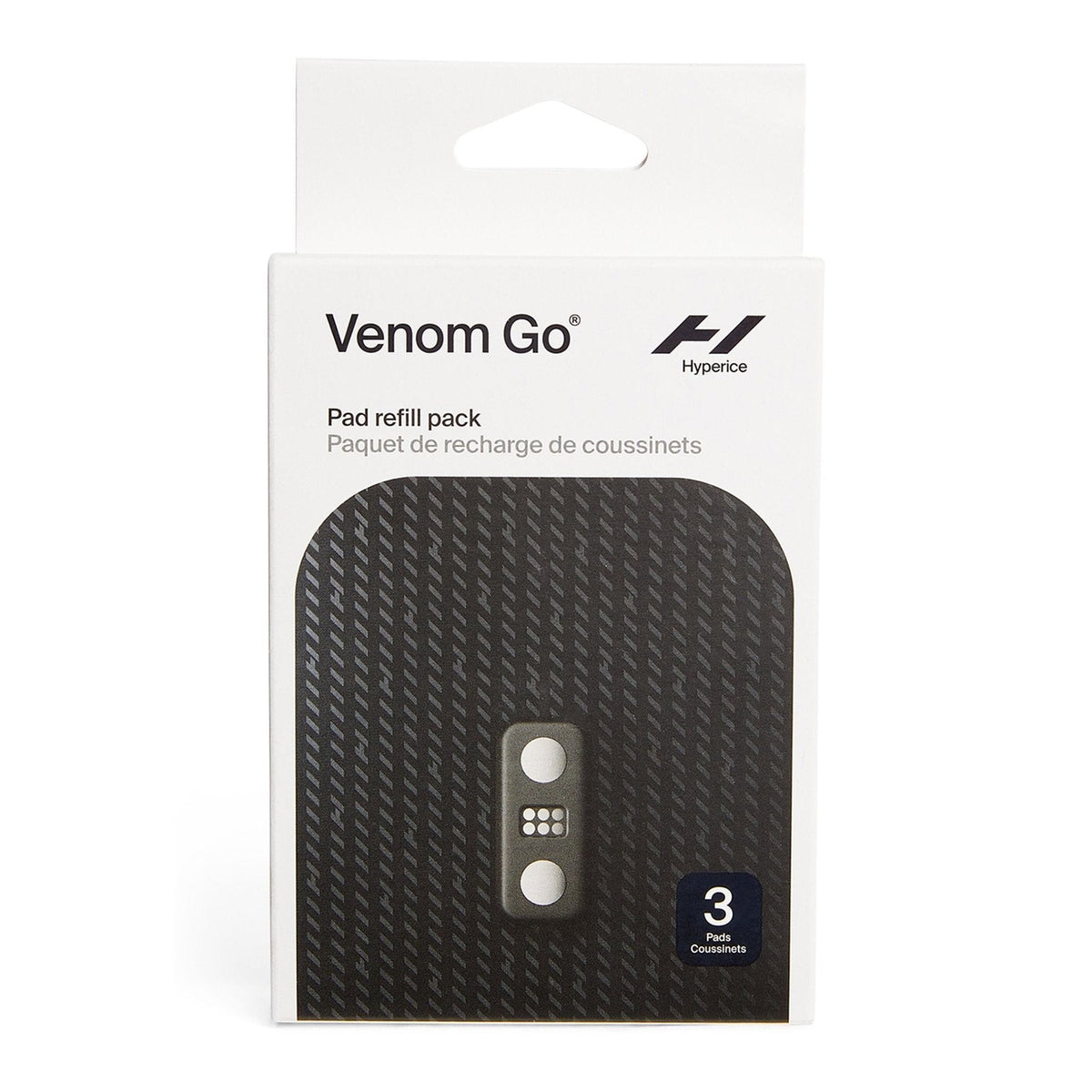 Hyperice Venom Go refill pads retail packaging