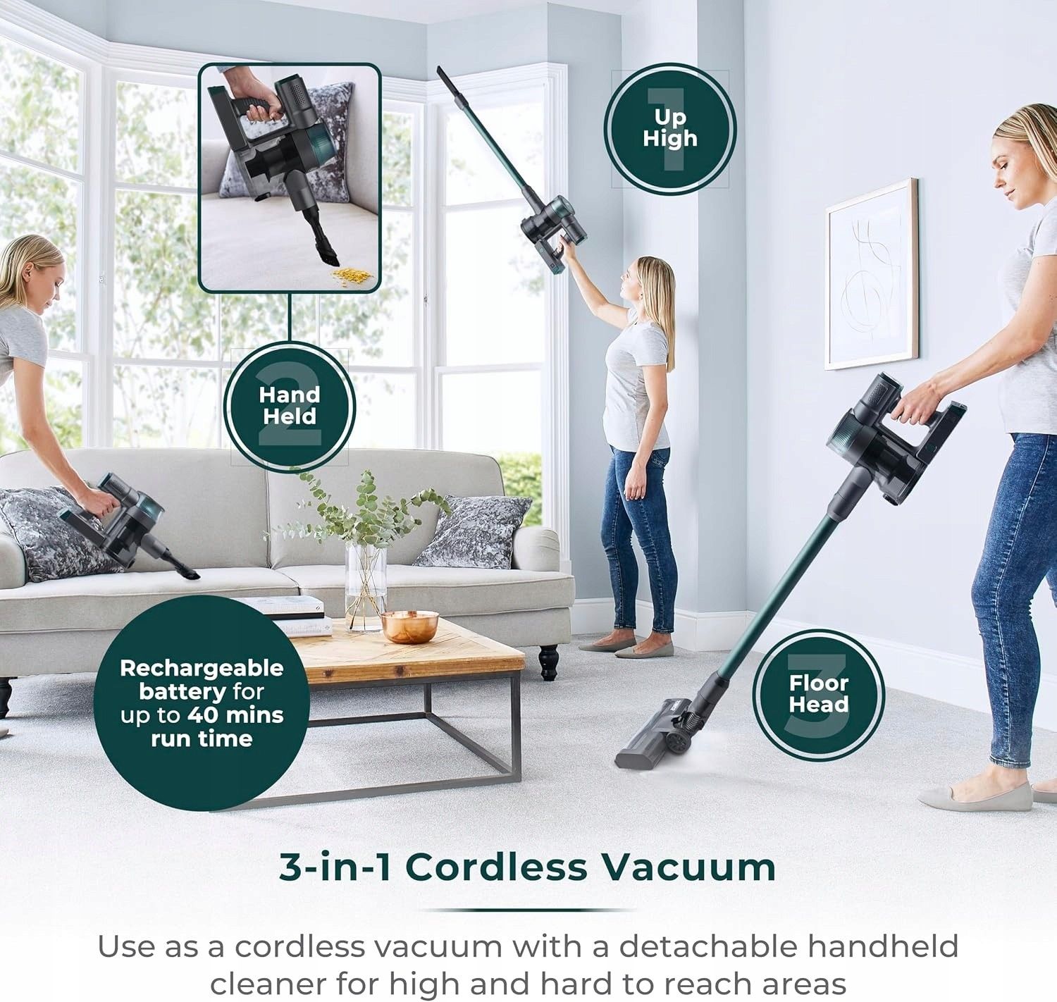 Tower T513013 Upright Cordless Vacuum Cleaner | T513013