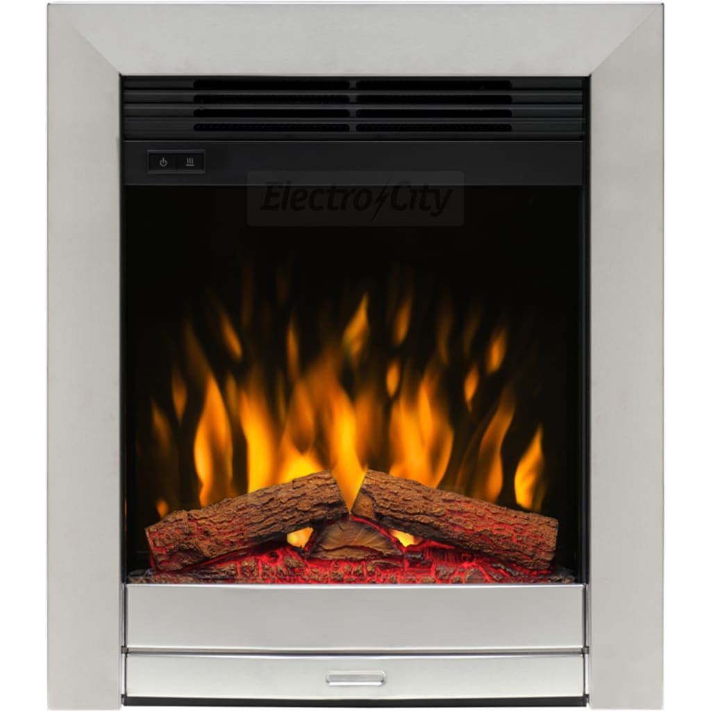 Dimplex Luna 16 Inch Optiflame Inset Electric Fire, Chrome LNA16CH